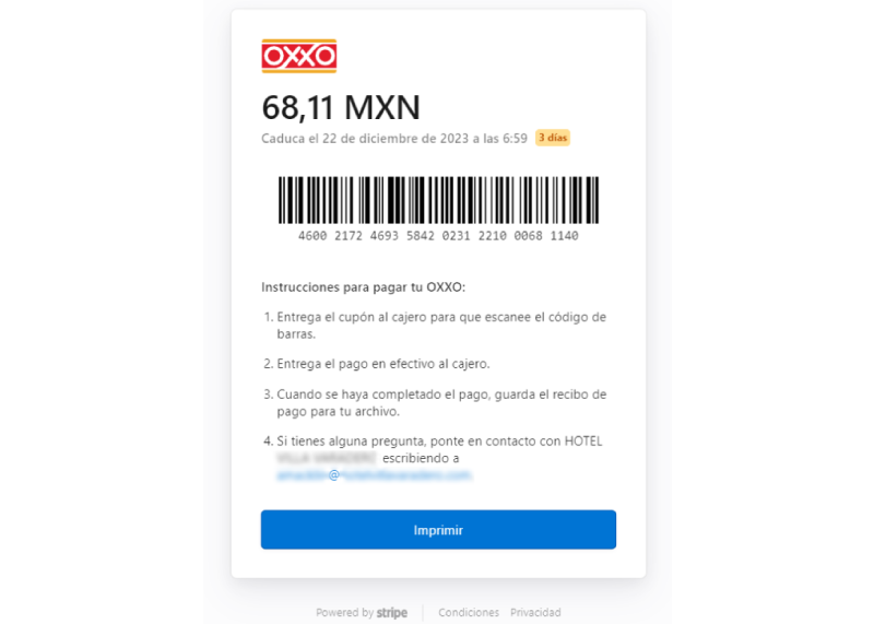 pago oxxo bono cliente mirai