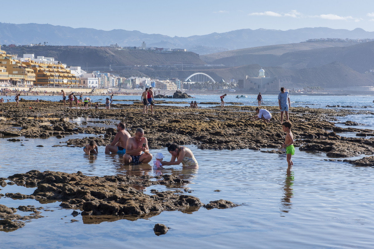 La playa de las Canteras, uno de los recursos mejor valorados en Las Palmas