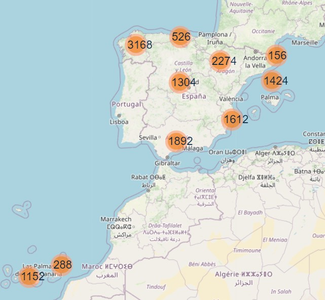 El mapa con 13.800 propuestas para descubrir España