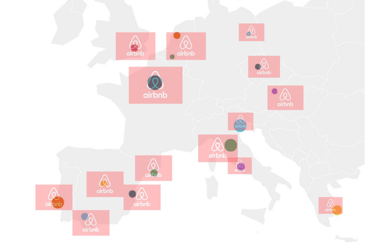 Ciudades europeas con más anuncios de Airbnb: París encabeza la lista