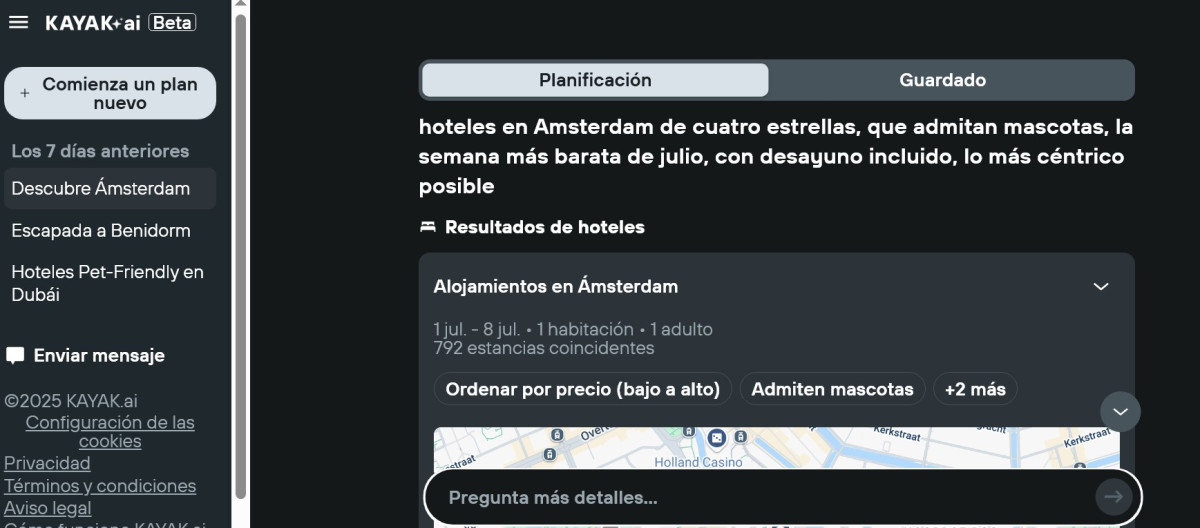 Kayak.ai, fusión de metabúsquedas con la inteligencia artificial de OpenAI