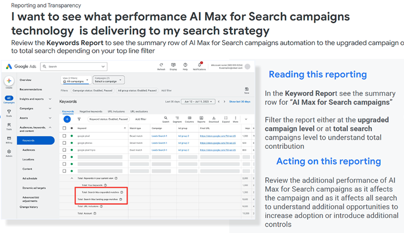 informe ai max google ads mirai