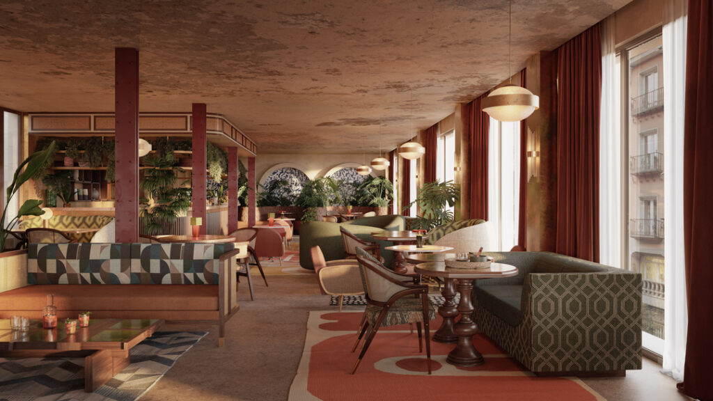 Nômade Temple debutará en España en 2026 con hoteles en Madrid e Ibiza 7 MAD 06 N1 Breakfast Monopol 03 1