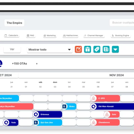UI dashboard for OctoRate with search bar, navigation chips, calendar, and a row of avatar cards showing occupancy and status.]","OctoRate admin panel displaying period controls, status indicators, and a list of guests or rooms with colored badges.]","Dense booking dashboard featuring a calendar, date selector, and horizontal rows of labeled room/cards with operator icons and status dots.]","Informative screen of a management interface: period controls, calendar view, and a sequence of rounded cards representing reservations or occupants.