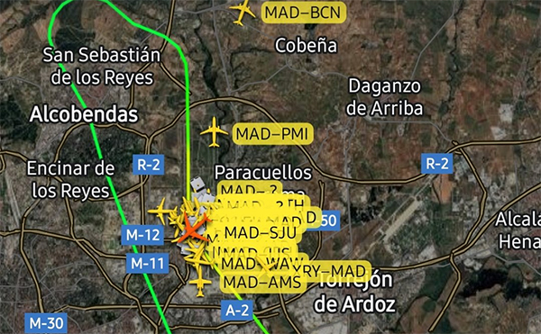 Un Airbus A330 de Iberia declara emergencia tras salir de Madrid