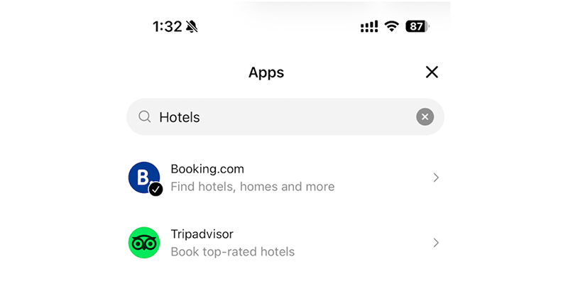 La app de The Hotels Network permite reservas directas sin comisiones a través de ChatGPT, alcanzando a 800 millones de usuarios