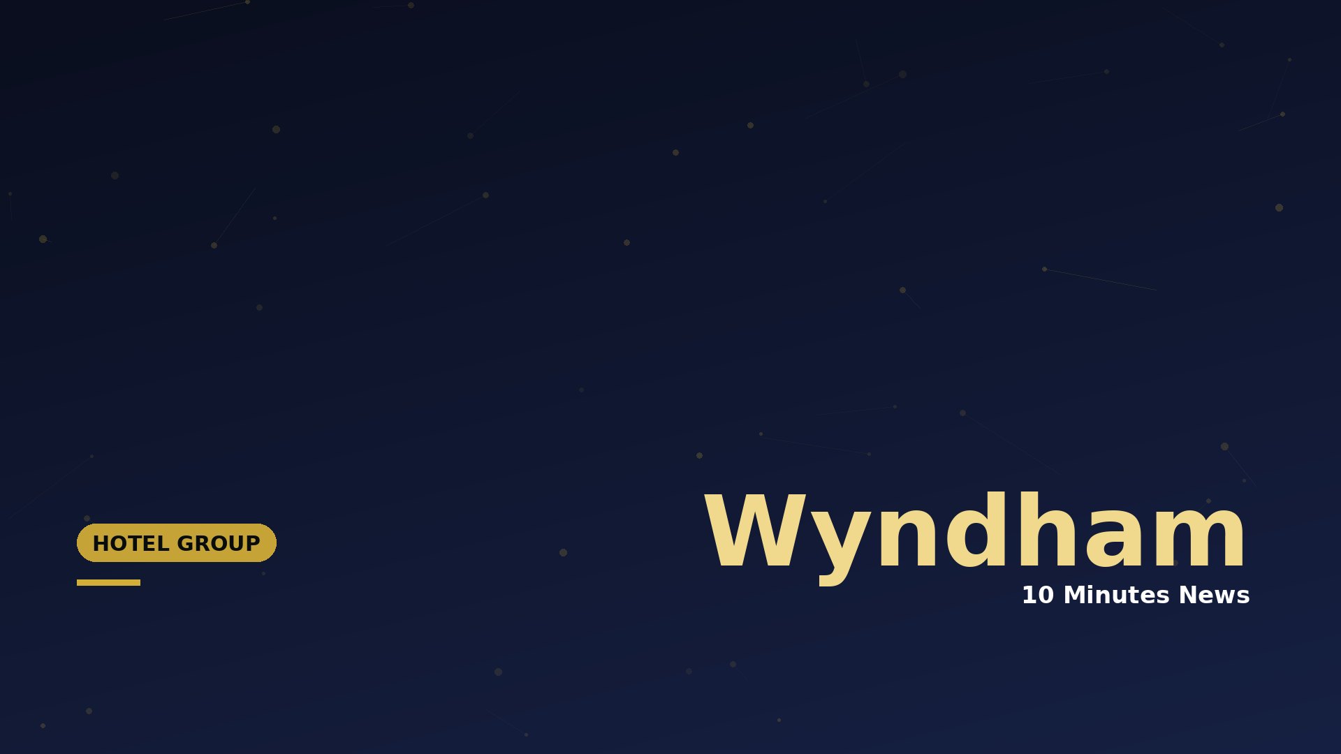 Dark gradient banner with Wyndham branding and a left-aligned 'HOTEL GROUP' badge in gold.