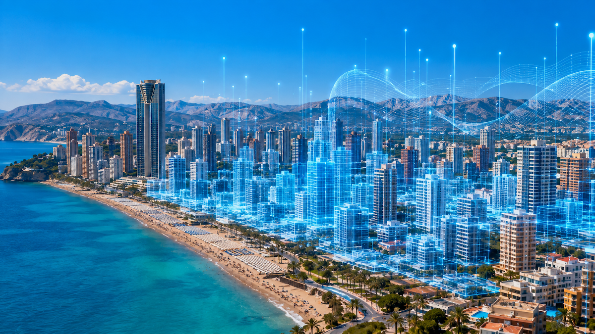 Benidorm lanza gemelo digital para gestionar población flotante usando datos de Libelium y 120 sensores.