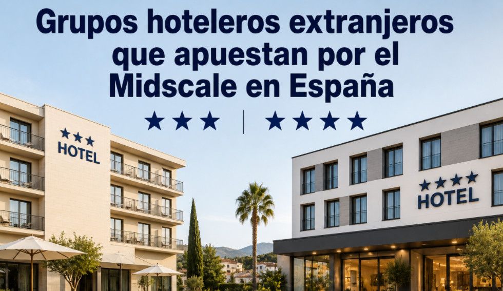 Accor lidera el segmento Midscale en España con 51 hoteles y 6.759 habitaciones, seguido por Allsun Hotels.