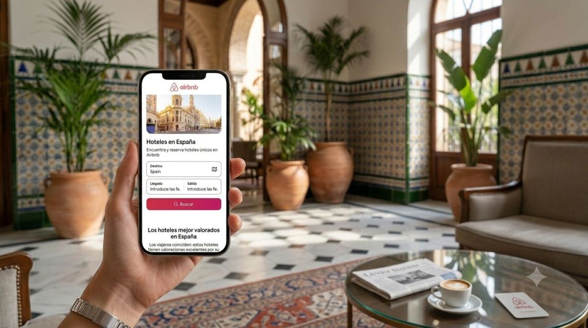 Las reservas de noches de hotel en Airbnb crecen tres veces más rápido que las de viviendas turísticas.