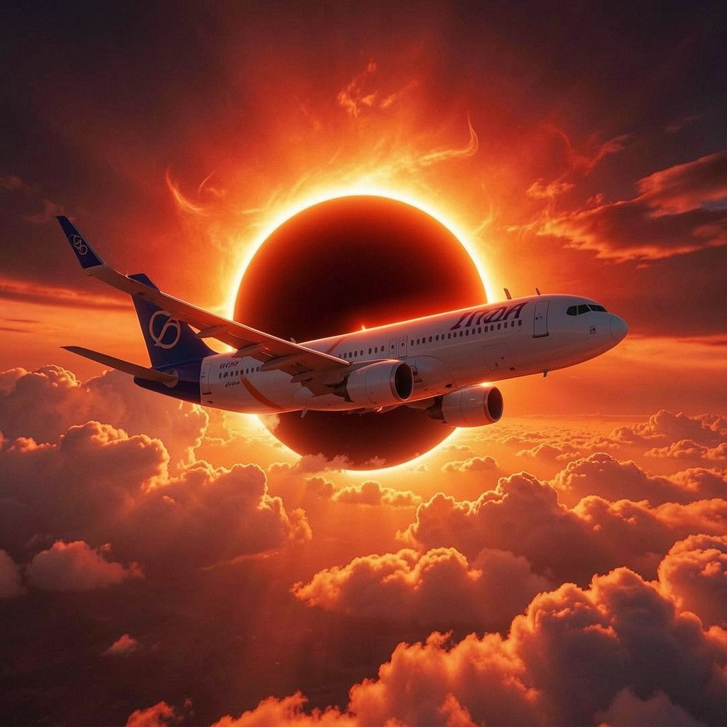 Iberia organiza vuelo especial desde Madrid para observar eclipse solar del 12 de agosto sobre Palencia.