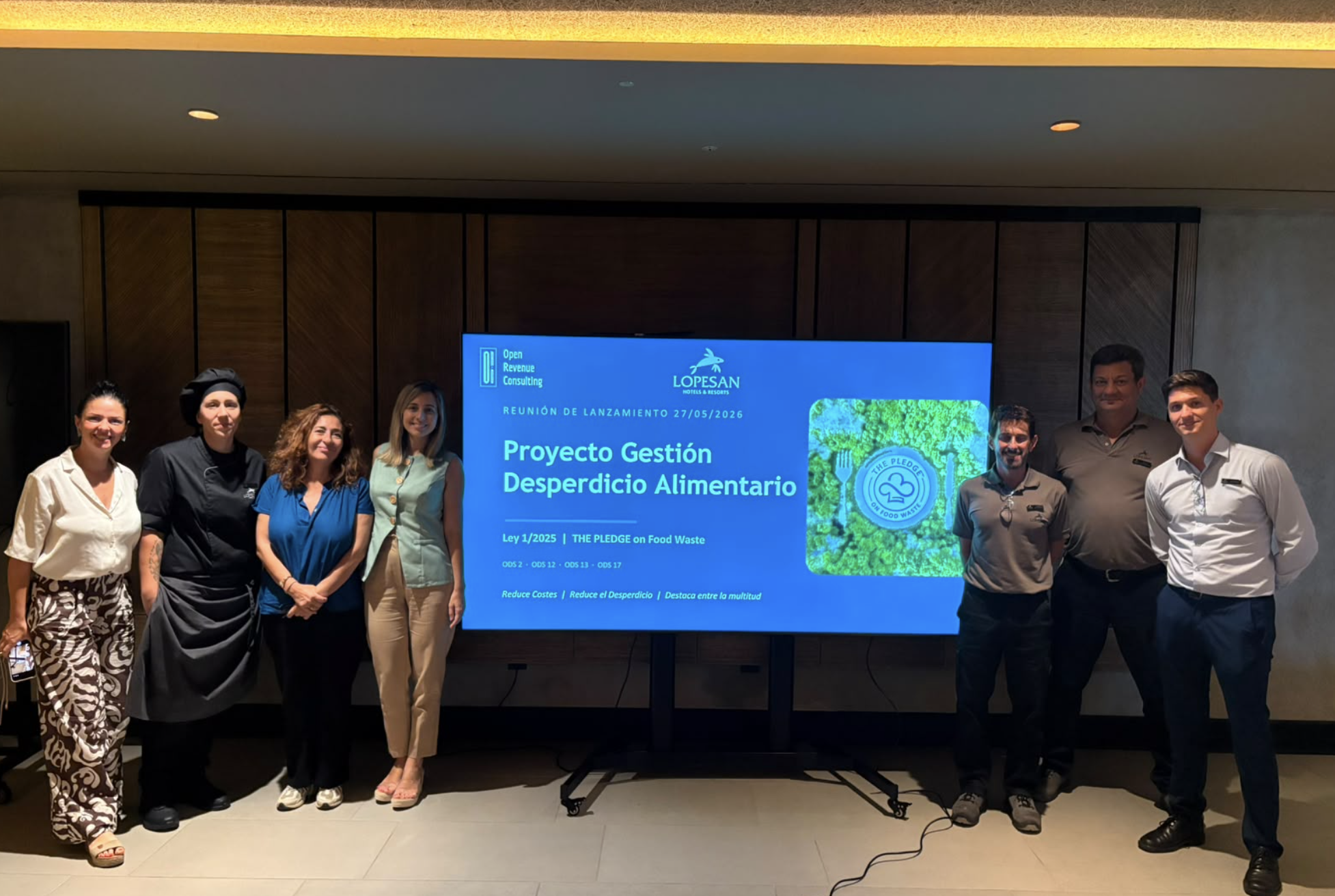 Lopesan Hotel Group implementa programa de gestión de desperdicio alimentario con Open Revenue Consulting en 2026.