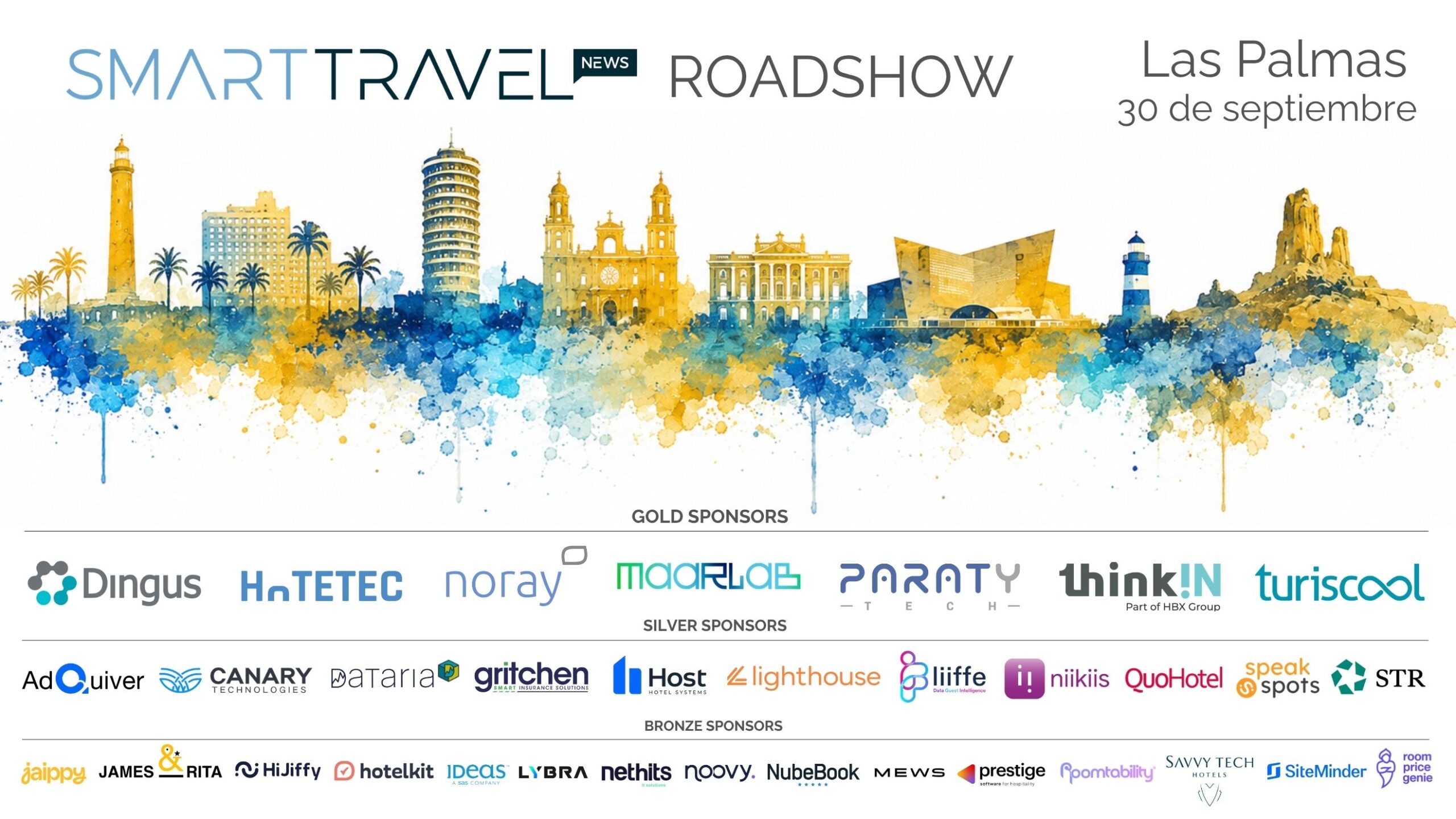 El Roadshow de Smart Travel News llega a Las Palmas el 30 de septiembre para profesionales hoteleros.